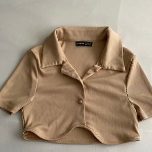 tan crop top